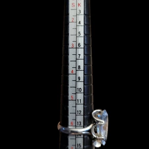 VINTAGE .925 Scalloped Sterling 5 Carat Marquise Cut Aquamarine Stone - Picture 15 of 15